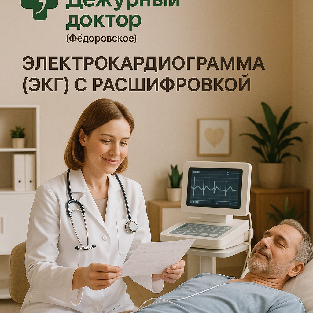 Электрокардиограмма (ЭКГ) с расшифровкой